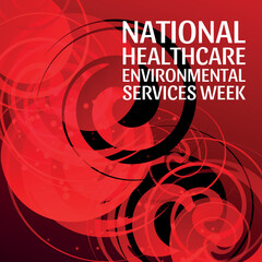 National Healthcare Environmental Services Week. Design suitable for greeting card poster and banner