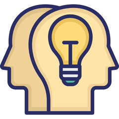 Bulb, develop idea  Vector Icon which can easily modify or edit
