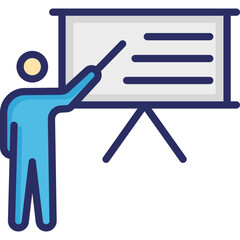 Lecture, meeting  Vector Icon which can easily modify or edit

