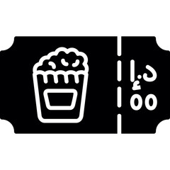 Popcorn Ticket Icon