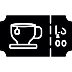 Tea Ticket Icon