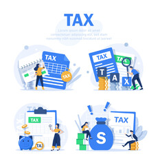 Tax deduction. Concept of tax return,optimization, duty, financial accounting