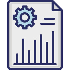 Data analysis, finance report Vector Icon which can easily modify or edit
