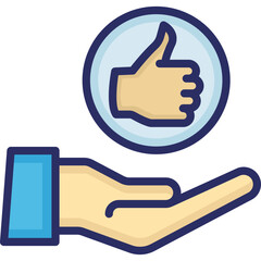 Customer satisfaction, feedback Vector Icon which can easily modify or edit

