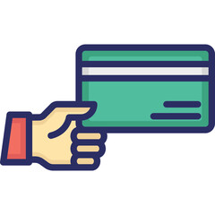 Bank card, cash card Vector Icon which can easily modify or edit
