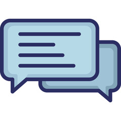 Chat bubble, communication Vector Icon Fully Editable

