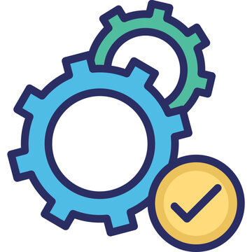 Cogs, configuration Vector Icon Fully Editable

