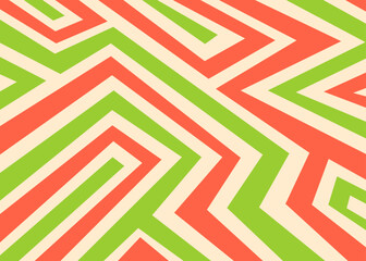 Abstract background with colorful maze line pattern