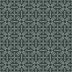 Seamless pattern with outline weave floral shapes. Abstract modern endless texture background. Vector illustration.