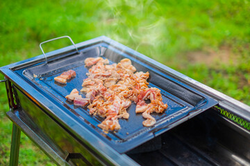 キャンプで焼き肉