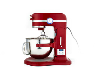 Stand mixer in classic red color