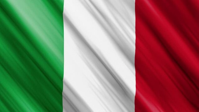 official waving flag of italy, independence day concept, 4K
