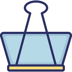 Binder clip, bulldog clip Vector Icon which can easily modify or edit


