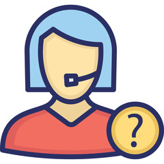 Assistance, client support Vector Icon