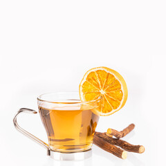 Infusion of licorice with lemon - Glycyrrhiza glabra