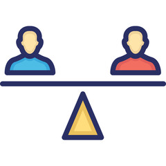 Balance, customer retention Vector Icon

