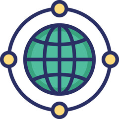 Global, globe Vector Icon
