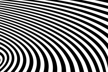 Black and White Striped Lines Pattern. Abstract Textured Background.
