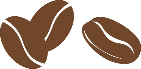 Brown coffee beans  icon