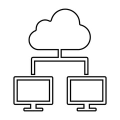 Cloud, cloud service, network icon