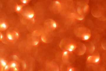 Orange bokeh background. Summer, New Year, Christmas and all celebration background concepts. 