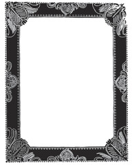 アンティークな額縁　黒