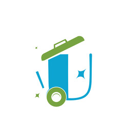 Minimalist letter u art logo cleaning service