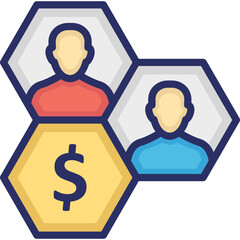 Bankers, businessman Vector Icon

