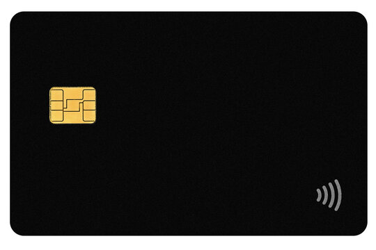 a credit card on a white background