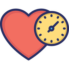 Increase loyalty heart, loyalty scores Vector Icon


