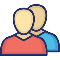 Employees, group Vector Icon

