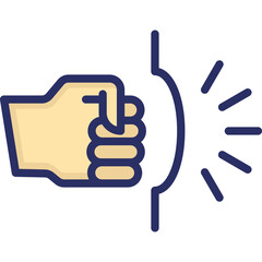 Fist, hand Vector Icon

