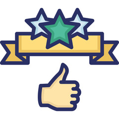 Experience, feedback Vector Icon

