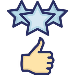 Feedback, positive response Vector Icon

