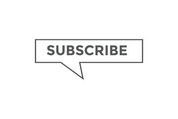 Subscribe button web banner templates. Vector Illustration
