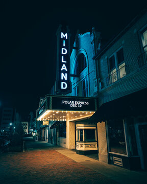 Midland Theatre Vintage Sign, Newark, Ohio