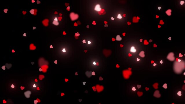 pink valentines Hearts pattern backdrop animation