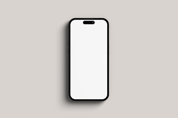 Smartphone screen mockup blank