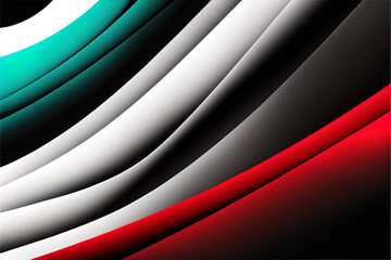 Background Abstract with Space for Design - Stock Illustration for Webpage Design - Teal, Black, Red Colors