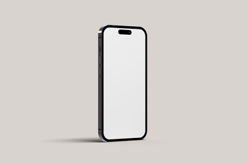 Smartphone screen mockup blank