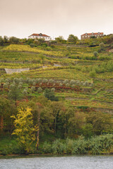 The beautiful landscape of the Douro Valley in Portugal and its unique architecture