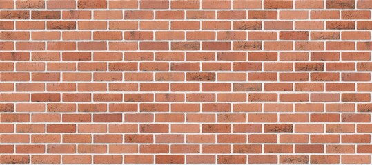 Obraz premium Rusticated Red Brick Stretcher texture wall background