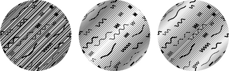 Set of spheres . Lines constructed transparent sphere .Vector  .Technology sphere Logo . Design element for posters, social media, templates, flyers, brochures . Abstract trendy transparent circles