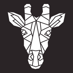 Vector abstract polygonal geometric wild animal