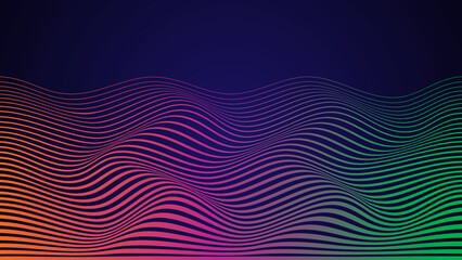 abstract background vector wave gradient background mountain cover title illustration