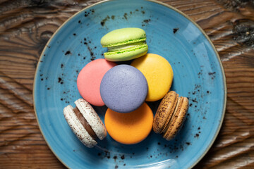 Colorful Macarons and Macaroon Ingredients Photo, Uskudar Istanbul, Turkey