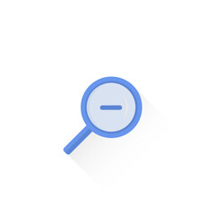 vector magnifying glass icon zoom out