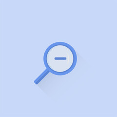 vector magnifying glass icon zoom out