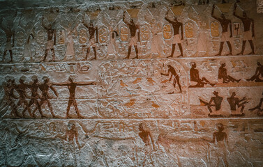 ancient stone carving hieroglyphs in Egypt 5