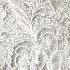 background of white bridal lace texture. Generative AI